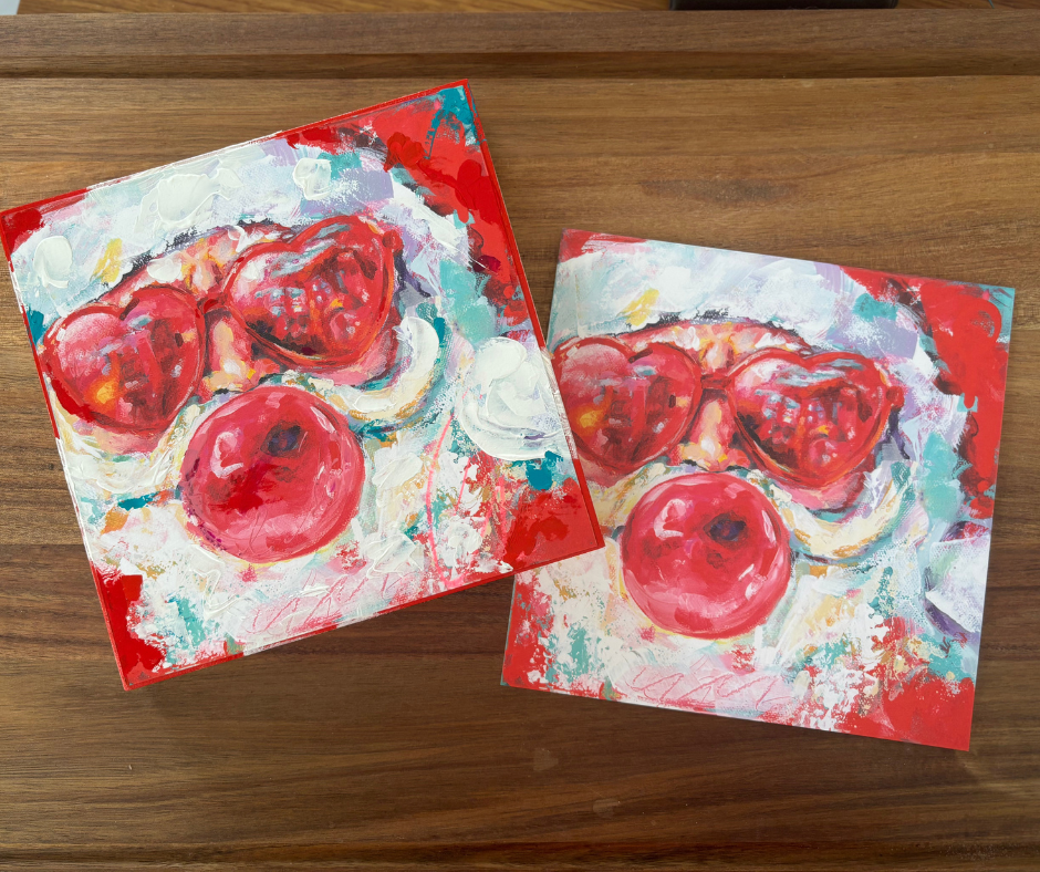 Bubblegum Santa | Wood Block & Art Print