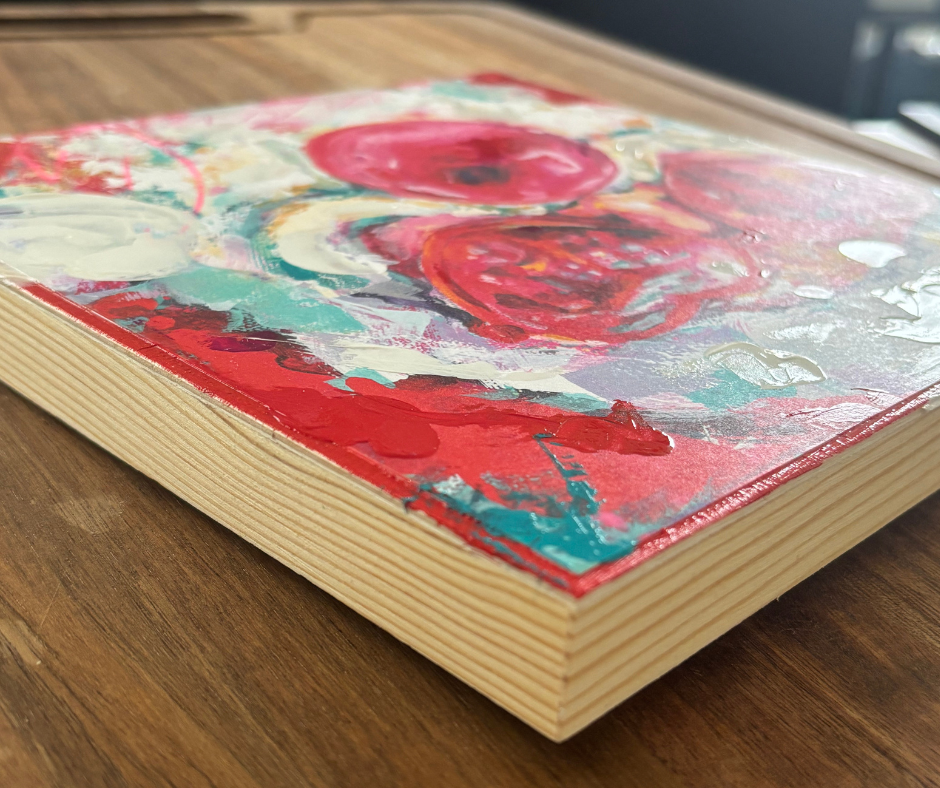 Bubblegum Santa | Wood Block & Art Print