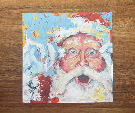 Wonderlust Santa | Wood Block & Art Print