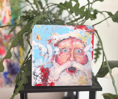 Wonderlust Santa | Wood Block & Art Print