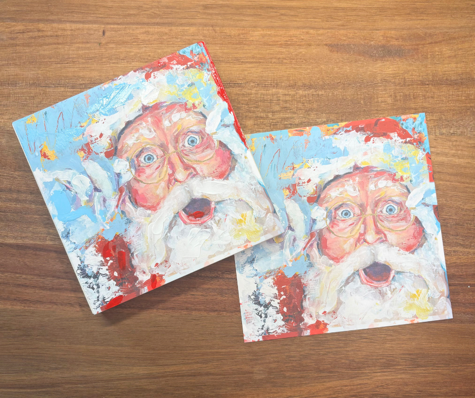 Wonderlust Santa | Wood Block & Art Print