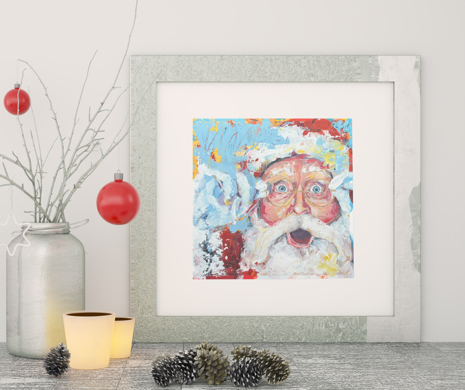 Wonderlust Santa | Wood Block & Art Print