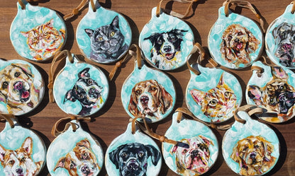 Ready-made Pet Portrait Ornaments